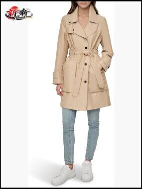 Water Resistant Belted Trench Coat